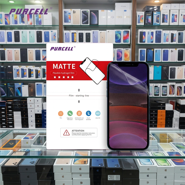 Custom TPU Matte Hydrogel Film Ultra-Thin Waterproof for 15/16/17 Pro Max HD Anti-Blue Light Anti-Scratch Mobile Phone Screen