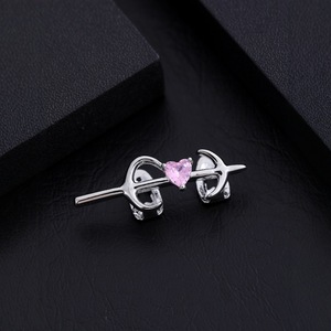 Grillz en forme de cœur, or et argent, sertis de pierres, pour soirée, unisexe, grillz de qualité supérieure - Product Image 4