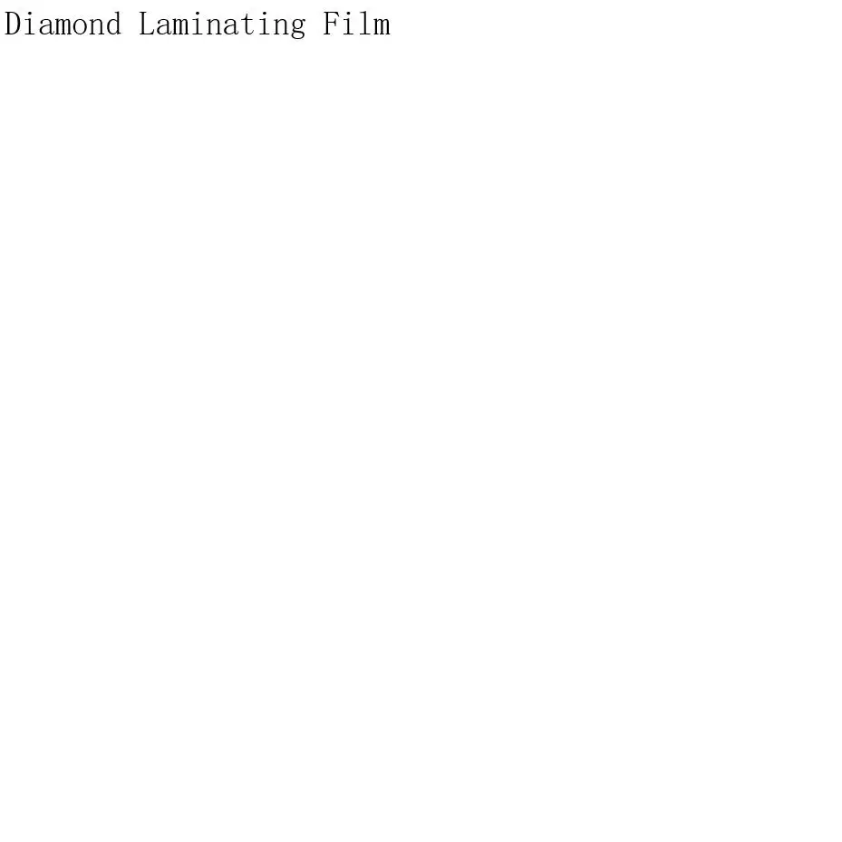 Filme laminador transparente da foto do diamante da proteção