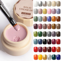 48 vernis à ongles en gel UV de couleurs unies japonaises, 5g, végan, non toxique, écologique, pour la décoration des ongles en DIY, semi-permanent, style français, LED