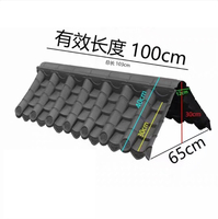 Tejas de Techo Japonesas de Plástico, Material de Construcción Ligero, Tejas de Pared, Láminas para Techos Tradicionales Japoneses Antiguos