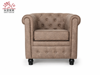 Fauteuil Chesterfield classique, fauteuil individuel vintage en cuir capitonné, fauteuil d'appoint pour salon, fauteuil de détente, mobilier de maison