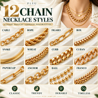 Collier Pendentif Géométrique en Acier Inoxydable Doré avec Breloque Irisée et Fermoir en T, Chaîne à Maillons Allongés pour Femme, Style Smart Casual