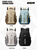 Tas Ransel Laptop Ekspansiabel 2026 dengan Port Pengisian Daya USB, Tahan Air, untuk Perjalanan Bisnis, Pria & Wanita