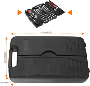 Juego <span class=keywords><strong>de</strong></span> Llaves <span class=keywords><strong>de</strong></span> Mano Industriales <span class=keywords><strong>de</strong></span> Alta Resistencia <span class=keywords><strong>de</strong></span> 95 Piezas, Personalizables OEM, <span class=keywords><strong>de</strong></span> Acero al Cromo Vanadio, Caja <span class=keywords><strong>de</strong></span> <span class=keywords><strong>Herramientas</strong></span> Portátil para Mecánicos y Hogar - Product Image 4