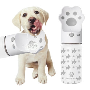 2024 nouveau ODM 2 en 1 bouteille d'eau pour animaux de compagnie en acier inoxydable chien alimentation bouteille d'eau avec <span class=keywords><strong>bol</strong></span> pour chien détachable pour activité de plein air - Product Image 2