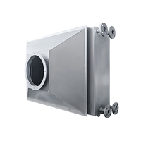 Échangeur de chaleur à tubes à ailettes en acier au carbone Aidea, moteur de ventilateur, revêtement anti-corrosion, résistance aux hautes températures (400-600°C), garantie 1 an