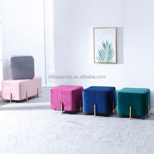 Yicheng belleza al por mayor diseño <span class=keywords><strong>de</strong></span> lujo Silla <span class=keywords><strong>de</strong></span> salón redonda barato moderno platillo silla zapatos cambiar taburete en línea al por mayor - Product Image 5