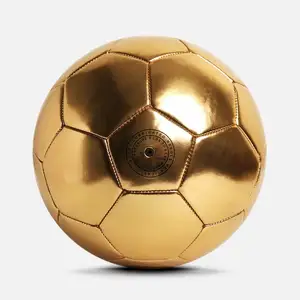 Balón de fútbol de PVC, logotipo personalizado y patrón, promoción barata