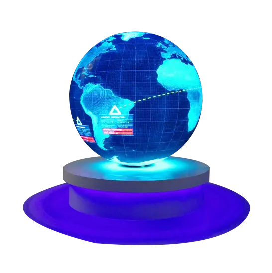 360 डिग्री रचनात्मक आकार P2.5 mm 1m पूर्ण रंग आरजीबी गेंद लचीला गोलाकार परिपत्र दौर वीडियो क्षेत्र प्रदर्शन का नेतृत्व किया स्क्रीन