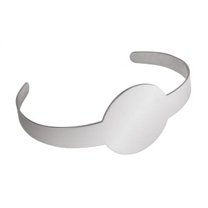 Bracelet en acier doré, design géométrique tendance avec symbole chrétien, idéal pour mariage, fête ou cadeau, orné de zircon, perle et diamant. - Product Image 1