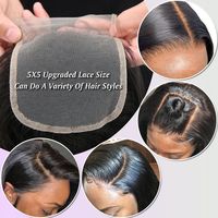 Sistema de Reemplazo Capilar para Hombre con Cabello 100% Alineado con la Cutícula, Base Transparente HD con Aspecto de Piel, Línea de Cabello Natural y Puntas Gruesas