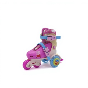 Patins à roulettes multi-saison Pu Flashing pour enfants, 4 roues, entraînement sportif en plein air - Product Image 2