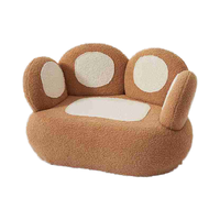 Modernes Plüsch-Katzenbett Nachhaltiges Bambus- & Baumwoll-Leder-Design Wohnzimmer Haustierbett