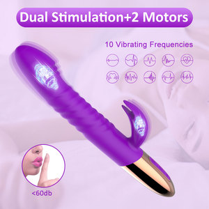 Gode Vibrateur Pour Femmes Sex Toys Godes Couple <span class=keywords><strong>Lesbienne</strong></span> Chauffage Stretching Insertion Stimulant Orgasme Vaginal Lapin Femelle To - Product Image 3
