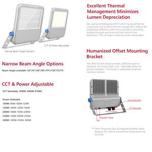 Almacén en stock de EE. UU. Iluminación industrial comercial 100W 150W <span class=keywords><strong>200W</strong></span> 250W 300W 400W 500W CE/CB/RoHS Certificado para mercados globales - Product Image 6