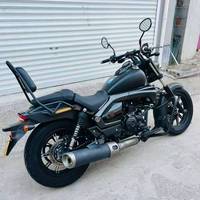 Moto Cruiser Rétro Américaine Lifan1 K19 Confortable pour la Conduite Droite en Ville