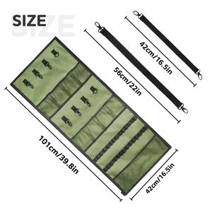 Camping Hanging Organizer Tent Organizer for Inside with Campsite Storage Straps & Mesh Pockets & Hanging Hooks for Camping - Product Image 2