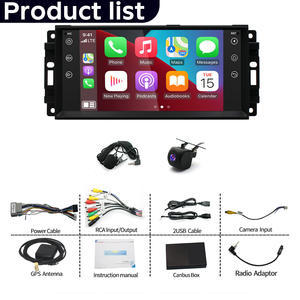 Android 13 Apple CarPlay para Jeep Wrangler Unlimited Sahara <span class=keywords><strong>2007</strong></span>-2017, Pantalla de 7 Pulgadas, GPS/BT/WiFi/FM Integrados, Reproductor de 4 Núcleos 4+64G - Product Image 6