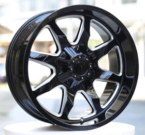 Hợp kim đúc mặt bích rộng 17*9J,18 * 9J 20 * 9J 20 * 10j, 22 * 12j màu đen mờ; cửa sổ xay màu đen sáng và Chrome - Product Image 6