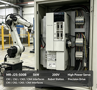 Variateur de fréquence MR J2S 500B 5kW, triphasé AC200V, boîtier métallique, variateur industriel pour la modernisation des machines CNC lourdes