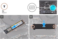 2023 Heatsink Baru untuk Hard Drive Desktop Server Penyimpanan Model 0K3RRF Bantalan Paduan Tembaga Aluminium M.2 2280 Kipas SSD 70x70x15mm