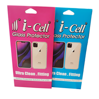 Boîte d'emballage rectangulaire personnalisée en papier écologique pour protecteur d'écran de téléphone, avec pelliculage mat, en carton