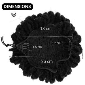 Cordon élastique <span class=keywords><strong>Afro</strong></span> Fluffy Postiche Chignon Dreadlock <span class=keywords><strong>Puff</strong></span> Cordon de serrage pour femme noire - Product Image 4