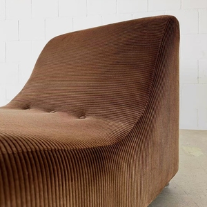 Sillón Individual de Diseño Estilo <span class=keywords><strong>Luigi</strong></span> Corani, Tapizado en Tela de Pana, para Sala de Estar, Apartamento o Villa - Product Image 6