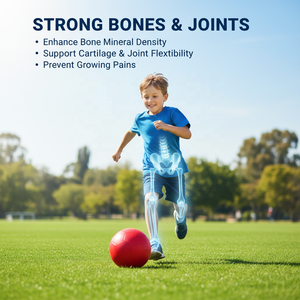 حلوى لتعزيز النمو مع الكالسيوم وفيتامين د3 وك2 وإل-أرجينين والكولاجين للأطفال والبالغين والمراهقين لتقوية العظام - Product Image 4