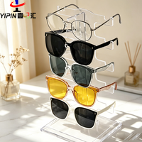 Présentoir de Comptoir Moderne pour Magasin de Lunettes, Support de Rangement pour Montures de Lunettes, Étagère Suspendue pour Lunettes de Soleil, Présentoir de Bureau en Plastique Écologique