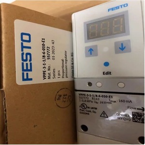 ตัวควบคุมแรงดันแบบสัดส่วน Festo รุ่น VPPE-3-1-1/8-6-10-010-E1 557772 557773 สำหรับใช้งานกับลม - Product Image 4