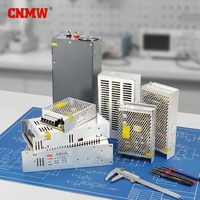 Alimentation électrique UPS AC-DC CNMW S-100-24 24V 100W, entrée 90-132VAC/180-264VAC, 50/60Hz, efficacité 86%, usage industriel, sortie simple