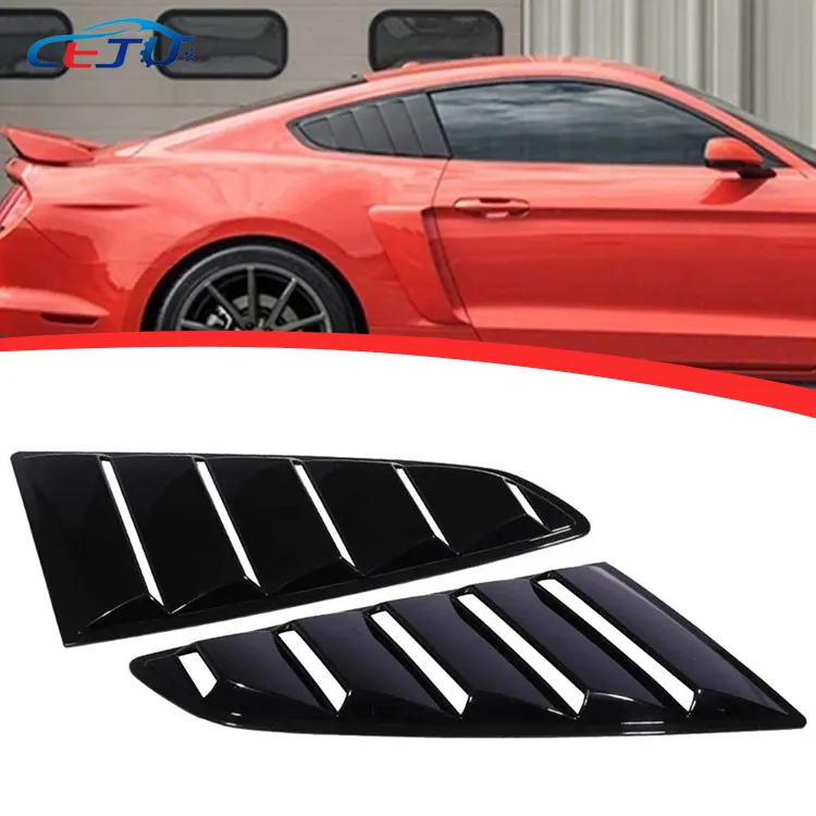Rear Quarter Window Louvers Scoops Spoiler Car Tunning Panel Side Air Vent Cover For Ford Mustang 2015 2016 2017 2018 2019 2020