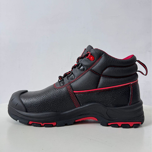 DSF53 <b>Black</b> Leather <b>Work</b> Safety <b>Boots</b> with Anti puncture sole Safety Footwear All Seasons Protection - Product Image 4