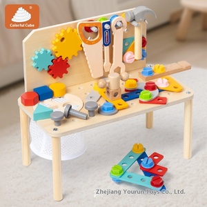 Tavolo Educativo Montessori Multifunzionale in Legno con Blocchi da Costruzione Fai-da-Te 2026 Giochi Educativi per Bambini - Product Image 2