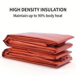 Impermeable Térmico con Capucha, Reflectante, de Aislamiento Térmico, Poncho de Emergencia de Aluminio Mylar para Supervivencia, con Logotipo Personalizado - Product Image 3