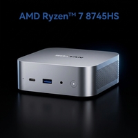Oferta Especial: Mini PC MQR con AMD Ryzen 7 8745HS, DDR5, PCIe NVMe SSD, Triple Salida 4K, WiFi6, Compatible con Win11 y Linux