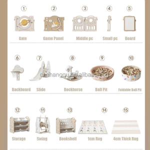 VSUCH, <span class=keywords><strong>parque</strong></span> de juegos de plástico de diseño moderno para bebés, <span class=keywords><strong>parque</strong></span> de atracciones interior para niños, patio de juegos en guardería, centro de cuidado infantil - Product Image 6