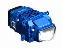 Projecteur LED carré professionnel RCD à lentille bleue 5000K blanc glacé, matrice de montage standard 3'', 12V 72W, ajustement universel pour flotte