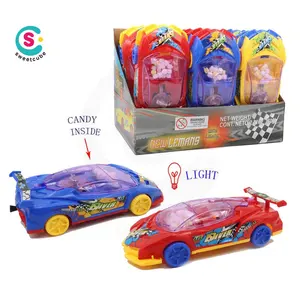 Pull back hotwheel car candy toys with light