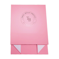 Boîtes rigides roses en carton recyclé biodégradable avec fermeture magnétique pour l'emballage de produits de soin, de maquillage et de bougies, boîte de marque