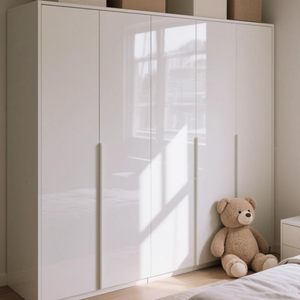Pegatinas Blancas Brillantes ORON, Revestimiento de PVC para Estantes, Decoración de Paredes, Vinilo Autoadhesivo, Papel Tapiz, Revestimiento de Paredes, Decoración del Hogar de Lujo - Product Image 6