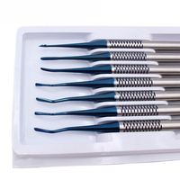 Ensemble de 7 instruments dentaires, jeu d'élévateurs de racines luxateurs PDL dentaires