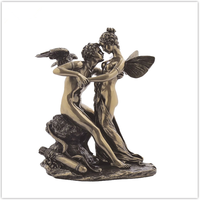 Décoration de jardin moderne Sculpture érotique en bronze en métal Statue de femme nue sexy à genoux grandeur nature Sculpture en bronze nue pour femme