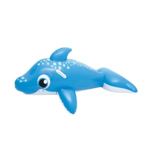 PVC <b>Inflatable</b> Dolphin Float 149*80*59 CM with 2 Handles <b>for</b> Kid Swimming <b>Pool</b> - Product Image 1