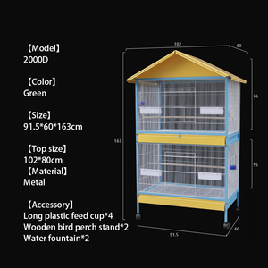 Nuova Gabbia Grande per Uccelli in Metallo Voliera per Pappagalli da Esterno - Product Image 3