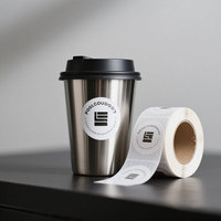Etiqueta Adhesiva de Papel Vinílico con Impresión Personalizada de Fábrica para Tazas de Café