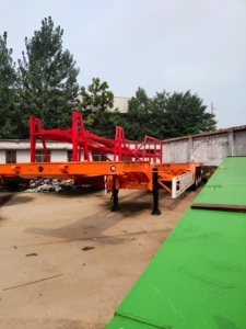 Iron Skeleton Semi-<b>Trailer</b> Truck Utility <b>Trailer</b> with Port Container Truck Accessory 12R22.5 Fengniao - Product Image 5