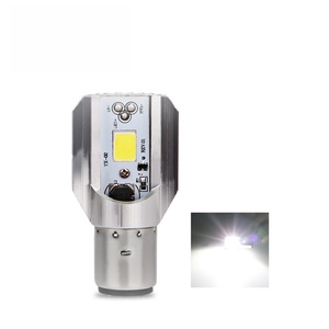 ชิป COB อลูมิเนียมคุณภาพสูง BA20D H4 กำลังไฟ 20W 12V 800 ลูเมนส์ 6000K ไฟหน้ารถมอเตอร์ไซค์ LED H6 ไฟสูง/ต่ำ กำลังไฟสูง สปอตไลท์ - Product Image 2